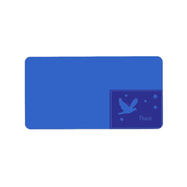 Peace Dove Address Label Adressaufkleber (Vorne)