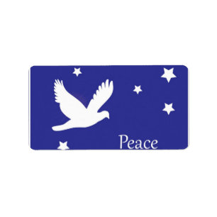 Peace Dove Address Label Adressaufkleber