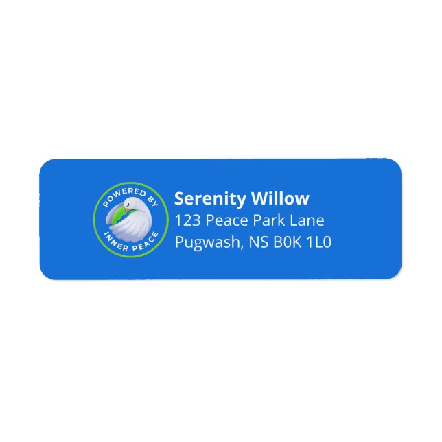 Peace Dove Address Labels - Powered by Inner Peace (Vorne)