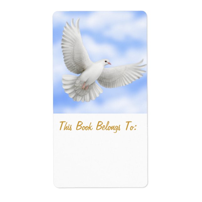 Peace Dove Buchzeichen (Vorne)