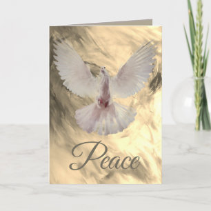 Peace Dove Christmas Card von Leslie Clair Bures Dankeskarte