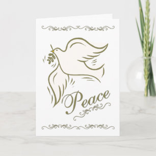 Peace Dove Christmas Feiertagskarte