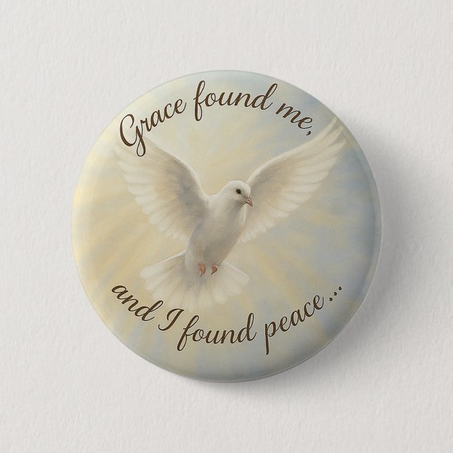 Peace Dove Custom Button Design... (Vorderseite)