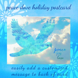 Peace Dove Happy New Year Postcard Postkarte