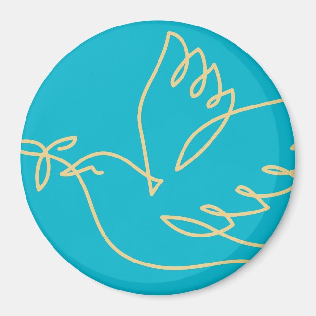 Peace Dove Icon Magnet (Vorne)