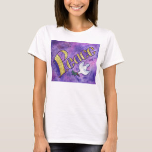 Peace Dove Inspiration Word Art T - Shirt