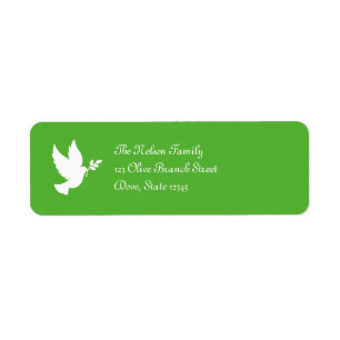 Peace Dove Label