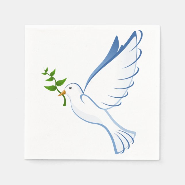 Peace Dove Napkin Serviette (Vorderseite)
