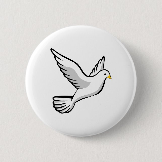 Peace Dove Patches & Buttons (Vorderseite)