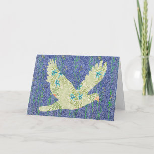 Peace Dove Pattern auf Muster Art Note Card 1 Karte