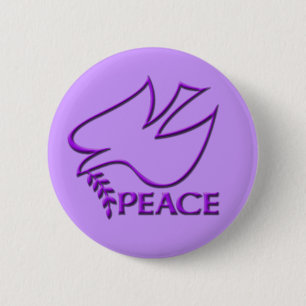 Peace Dove Peace Sign Button