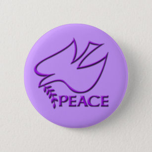 Peace Dove Peace Sign Button