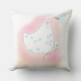 Peace Dove, pink, pillow Kissen