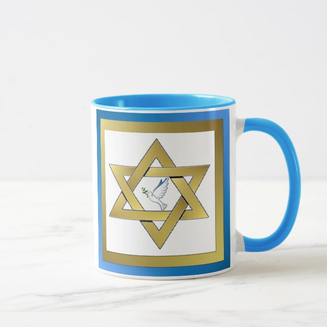 Peace Dove Star der David Tasse (Rechts)