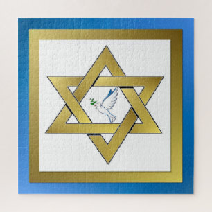 Peace Dove Star of David Puzzle