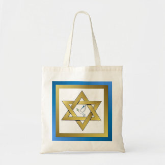 Peace Dove Star von David Tote Bag Tragetasche