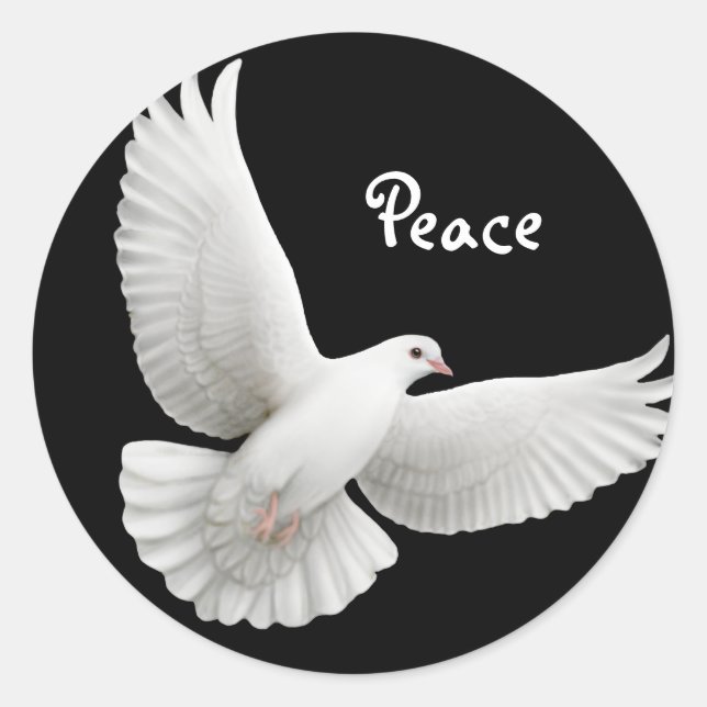 Peace Dove Sticker (Vorderseite)