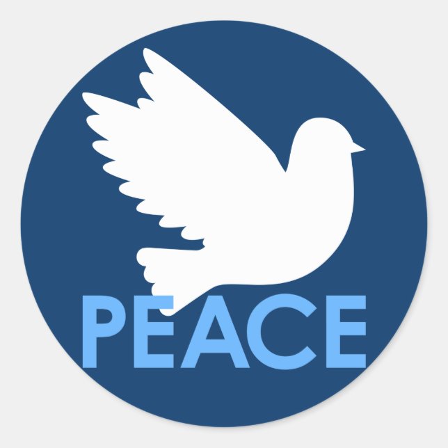 Peace Dove Sticker (Vorderseite)