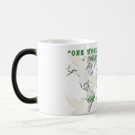 Peace Dove World Map Tasse