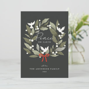 Peace Doves und beugen frohe Weihnachten