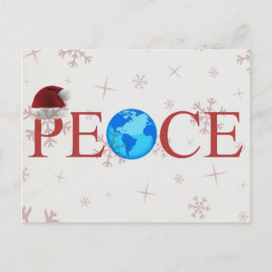 Peace Earth Christmas Postcard Feiertagspostkarte