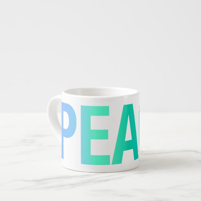 PEACE Espresso Cup Espressotasse (Vorderseite Links)
