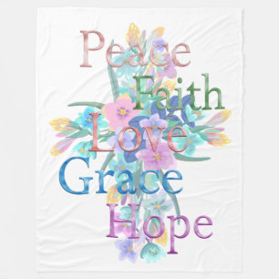 Peace Fleece Blanket