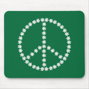 Peace Floral Mousepad