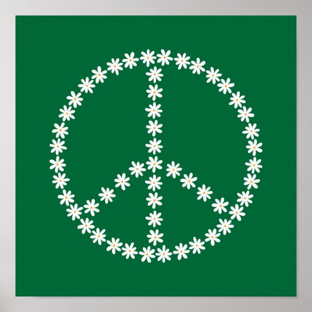 Peace Floral Poster (Vorne)