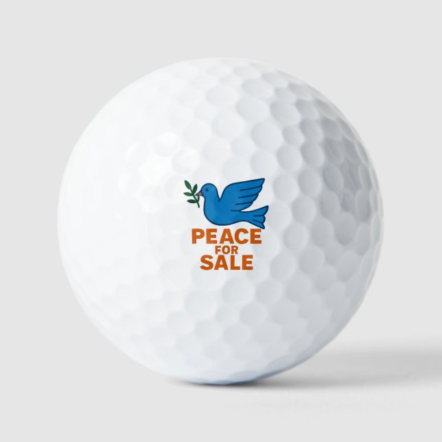 Peace for Sale Themed Golfball (Vorderseite)