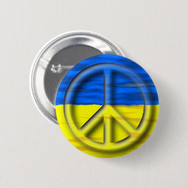 Peace for Ukraine Logo Flag Button