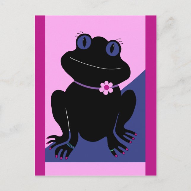 Peace Frog Post Card Postkarte (Vorderseite)