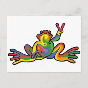 Peace Frog Postkarte