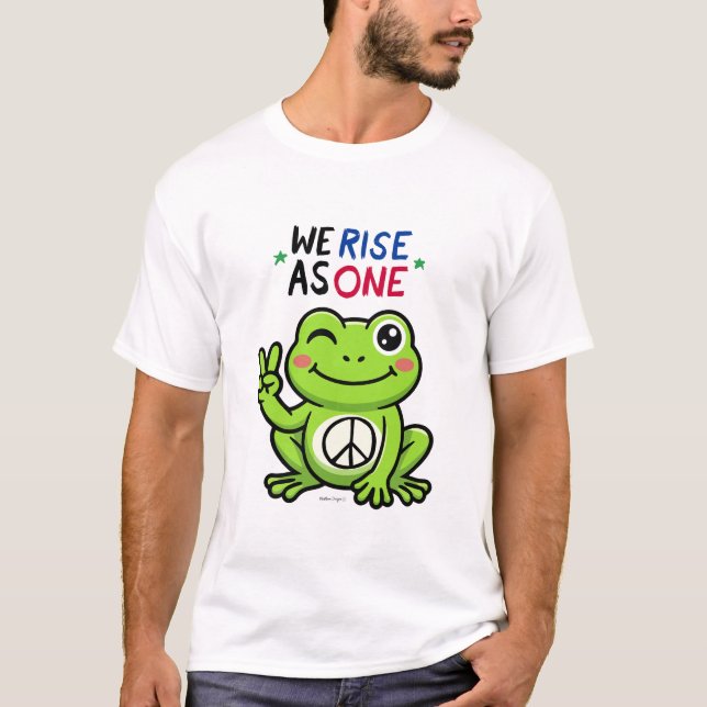 PEACE FROG - WE RISE AS ONE SHIRT (Vorderseite)