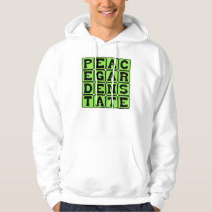 Peace Garden Staat, North Dakota Nickname Hoodie