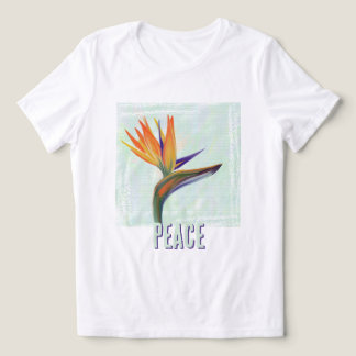 PEACE Gemalter Paradiesvogel  Tri-Blend Shirt