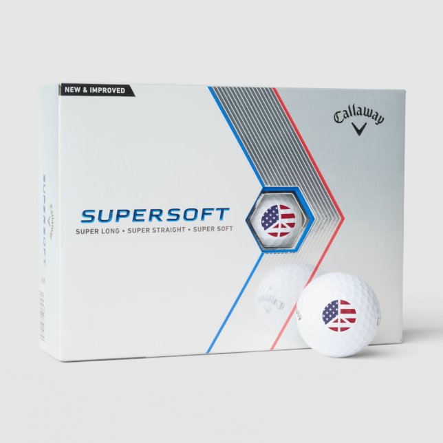 Peace Golf Ball - Benutzerdefinierter Amerikanisch (Verpackung)