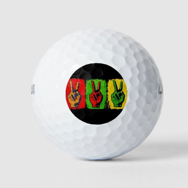 Peace Golf Balls Golfball (Vorderseite)