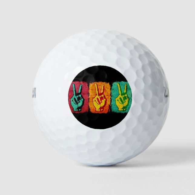 Peace Golf Balls Golfball (Vorderseite)