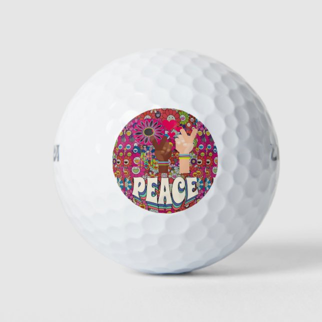 Peace Golf Balls Golfball (Vorderseite)