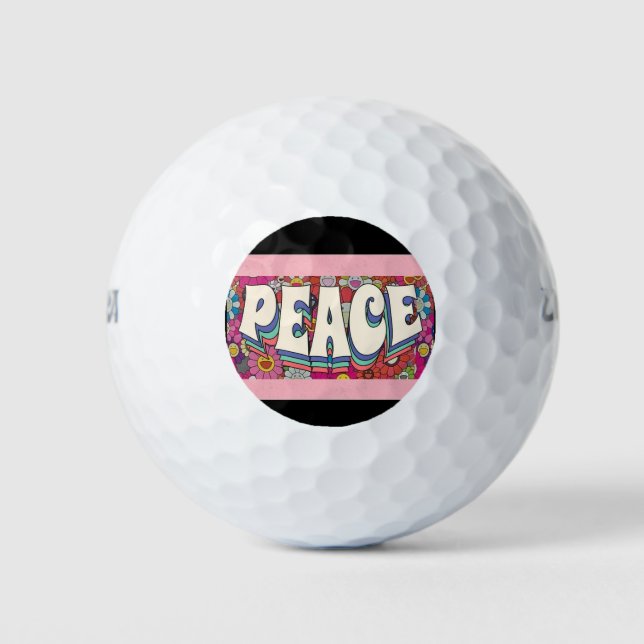 Peace Golf Balls Golfball (Vorderseite)