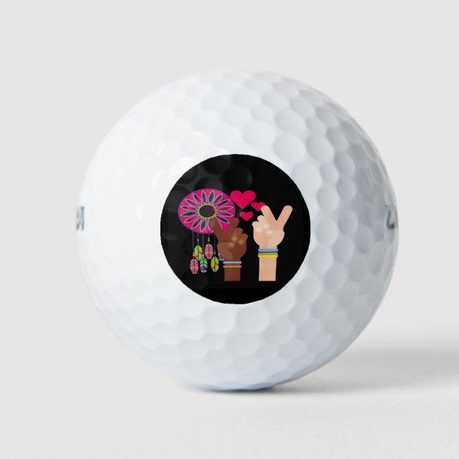 Peace Golf Balls Golfball (Vorderseite)