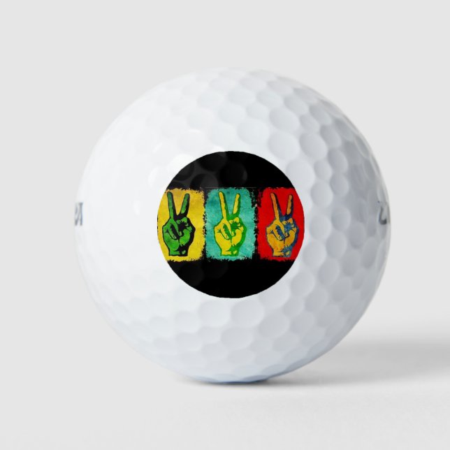 Peace Golf Balls Golfball (Vorderseite)