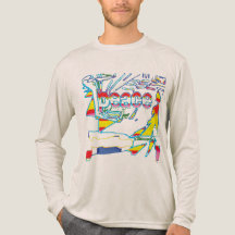 "Peace" Grafik mit gelb-rosa-blauem Design