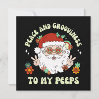 Peace Groovie Hippie Weihnachten