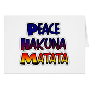 Peace Hakuna Matata gibt Produkte