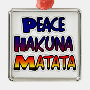 Peace Hakuna Matata gibt Produkte Ornament Aus Metall