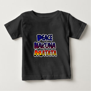 Peace Hakuna Matata Gradient Art Baby T-shirt