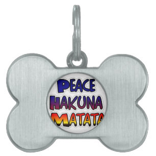 Peace Hakuna Matata Gradient Art Tiermarke