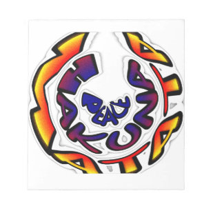 "Peace Hakuna Matata" Kreiskunstposter Notizblock